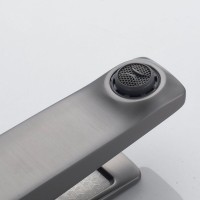 Смеситель для раковины Shevanik S4601T, оружейная сталь