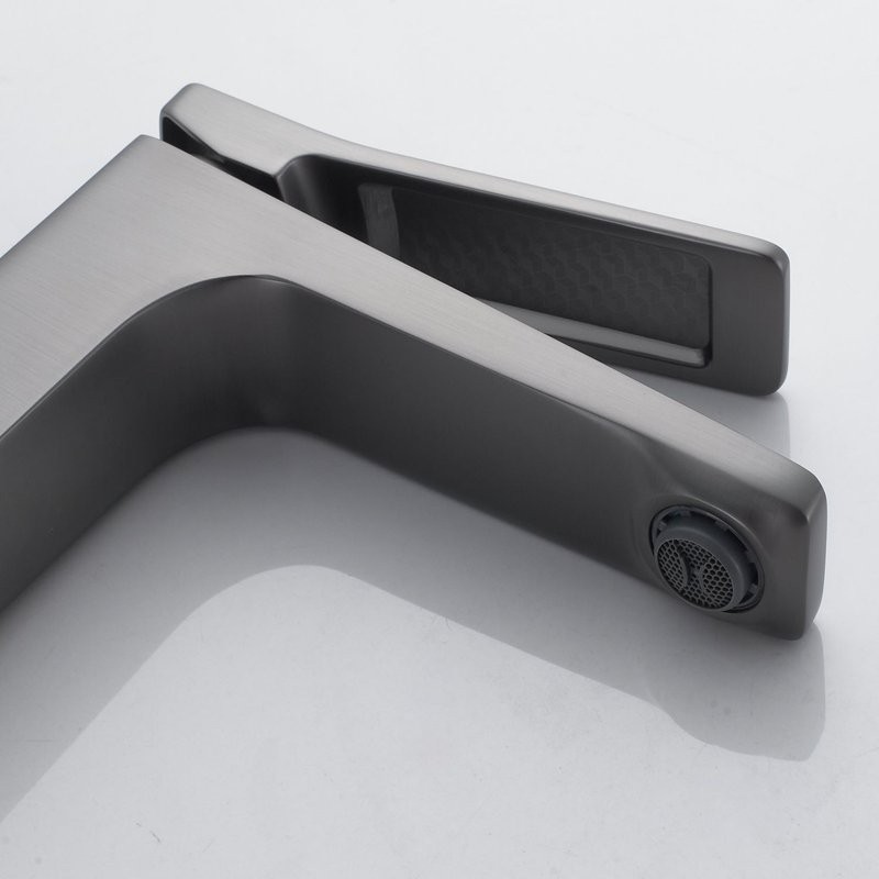 Смеситель для раковины Shevanik S4601T, оружейная сталь