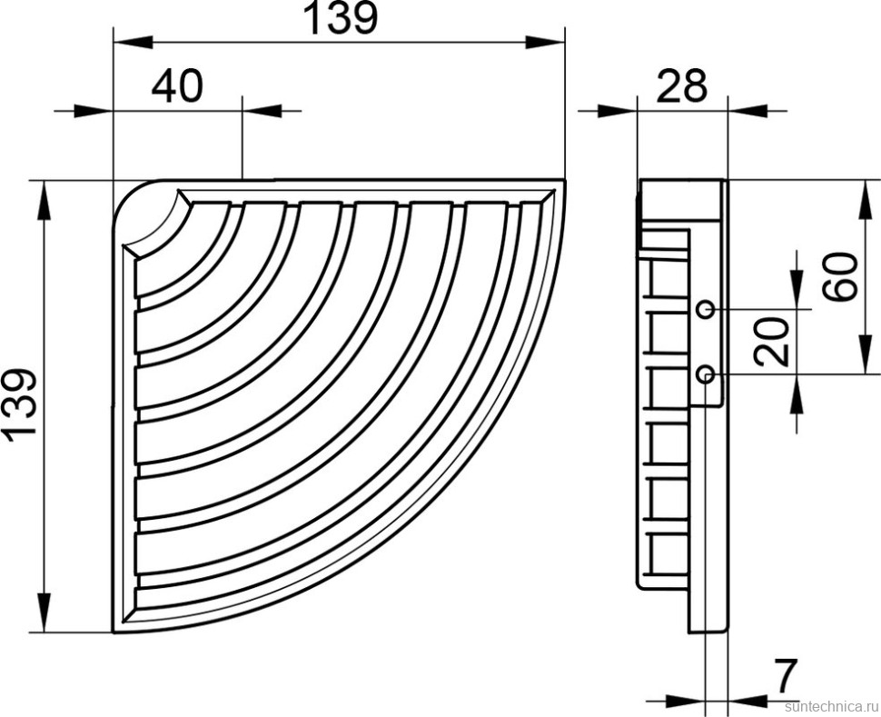 Полка Keuco Universal 24943 01