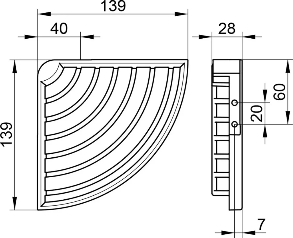Полка Keuco Universal 24943 01