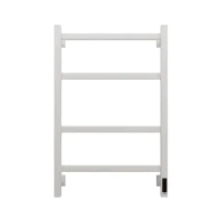 Полотенцесушитель электрический Grota Nosto 530х800 RAL9016 EL 80x55 см, подключение справа, слева, скрытое подключение справа, матовый белый, лесенка, из стали