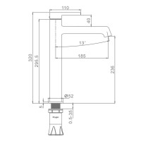 Смеситель для раковины Raglo R20.15, хром Смеситель для раковины Raglo R20.15, хром