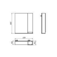 Мебель для ванной комнаты Belux Клермонт 70-02 белая глянцевая