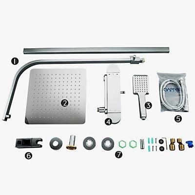 Душевая стойка Gappo G83 G2483-40 хром