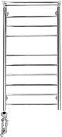Полотенцесушитель электрический Domoterm Медея сп П10 50x100 EL, хром, L
