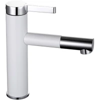 Смеситель для раковины Frap H52 F1052-14 белый, хром Смеситель для раковины Frap H52 F1052-14 белый, хром