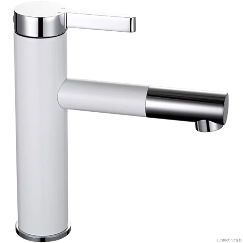Смеситель для раковины Frap H52 F1052-14 белый, хром
