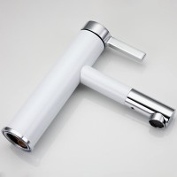 Смеситель для раковины Frap H52 F1052-14 белый, хром