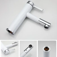 Смеситель для раковины Frap H52 F1052-14 белый, хром Смеситель для раковины Frap H52 F1052-14 белый, хром