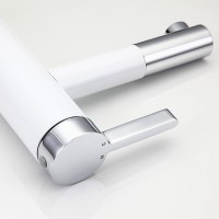 Смеситель для раковины Frap H52 F1052-14 белый, хром