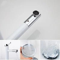 Смеситель для раковины Frap H52 F1052-14 белый, хром Смеситель для раковины Frap H52 F1052-14 белый, хром