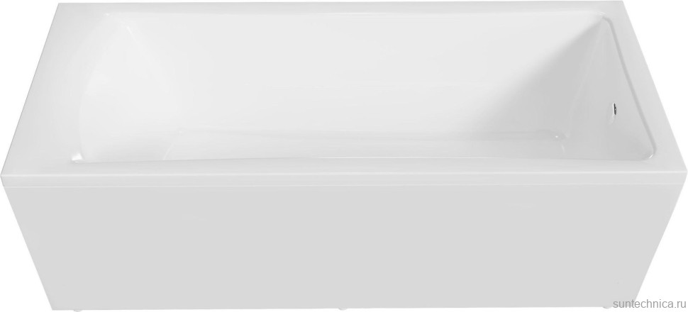 Акриловая ванна Marka One Prime 170x75 см, пристенная, белая, с каркасом