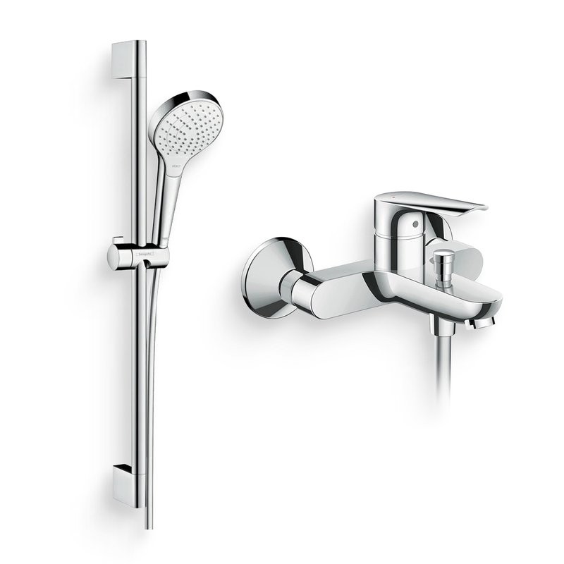 Душевой комплект Смеситель Hansgrohe Logis E 71403000 + Гарнитур Croma Select S Vario 26562400