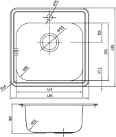 Мойка кухонная IDDIS Strit STR48S0i77