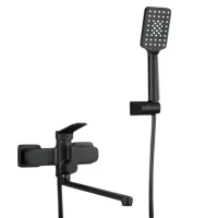 Смеситель с длинным изливом для ванны Frap H62 F2262 черный