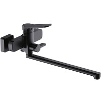 Смеситель с длинным изливом для ванны Frap H62 F2262 черный Смеситель с длинным изливом для ванны Frap H62 F2262 черный