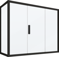 Шторка на ванну Kubele DE019 PR3-MAT-BLMT, 170х70 см, профиль матовый черный