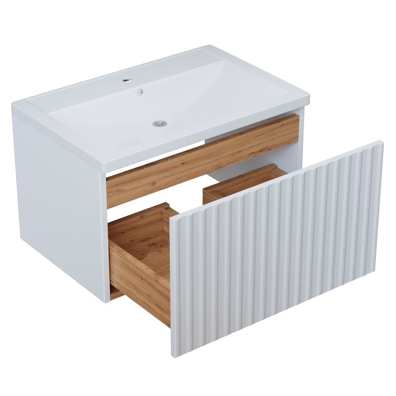 Тумба д/ванной "ВЕКТОР-60" подвесная под раковину Марго-60 (MIXLINE) (ПВХ)