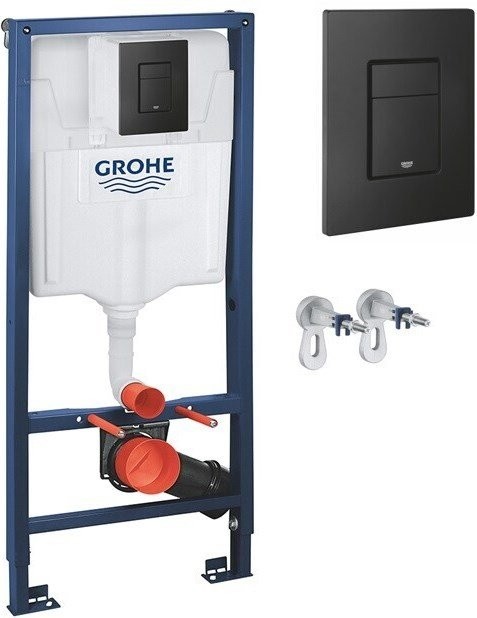 Комплект Унитаз подвесной BelBagno Libero BB11051CH-TOR/SC безободковый + Инсталляция Grohe Solido 38811KF0 3 в 1 с кнопкой смыва