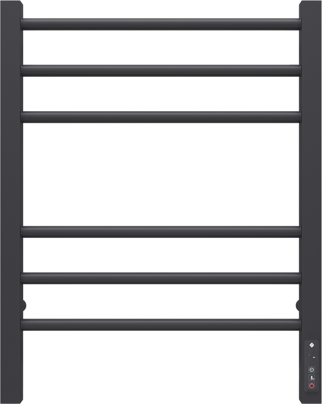 Полотенцесушитель электрический Terminus Сицилия П6 450x600, матовый чёрный