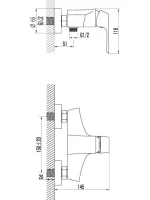 Смеситель для душа Lemark Unit LM4503C Смеситель для душа Lemark Unit LM4503C