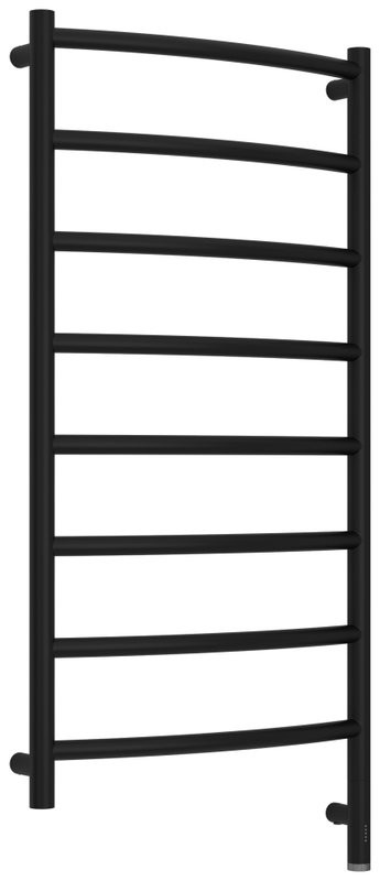 Полотенцесушитель электрический Сунержа Галант 3.1 31-6001-1050 110x55 см, подключение справа, матовый черный, лесенка