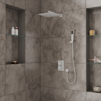 Душевой комплект D&K Bayern.Liszt DA2515708A04 С ВНУТРЕННЕЙ ЧАСТЬЮ, матовый белый