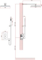 Душевой комплект D&K Bayern.Liszt DA2515708A04 С ВНУТРЕННЕЙ ЧАСТЬЮ, матовый белый