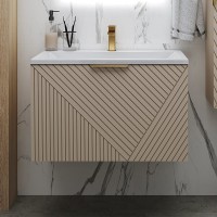 Тумба под раковину без столешницы Grossman Блисс 100 матовая бежевая