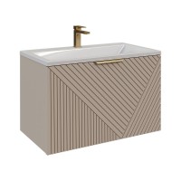 Тумба под раковину без столешницы Grossman Блисс 100 матовая бежевая