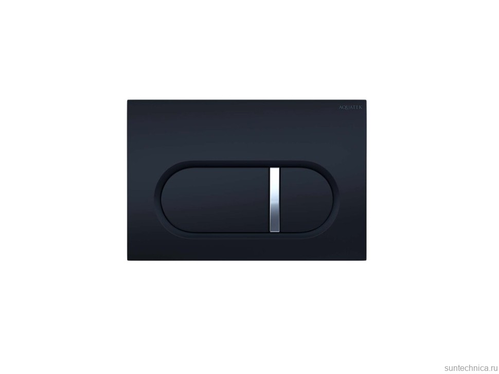 Кнопка смыва для унитаза AQUATEK KDI-0000045 АБС-пластик, цвет матовый черный