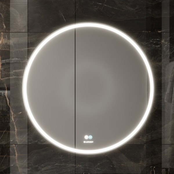Зеркало круглое Laparet Electra 70 с подсветкой, диммером, с функцией антизапотевания