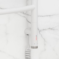 Полотенцесушитель электрический Сунержа Галант 3.1 30-6001-8050 90x55 см, подключение справа, матовый белый, лесенка