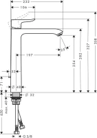 Смеситель для раковины Hansgrohe Metris 31184000 Смеситель для раковины Hansgrohe Metris 31184000