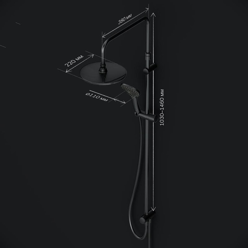 Душевая стойка AM.PM Gem F0790022