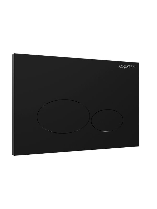 Кнопка смыва для унитаза AQUATEK KDI-0000074 АБС-пластик, цвет матовый черный