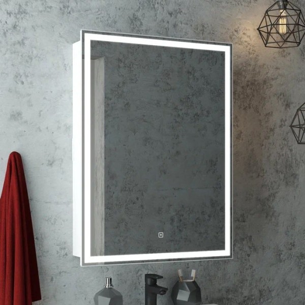 Зеркало-шкаф CONTINENT Allure R 60х80 с подсветкой