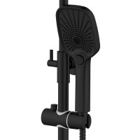 Душевая стойка AZARIO Conda AZ-K2311B черный матовый