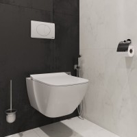 Кнопка смыва для унитаза STWORKI 230824 пластик, цвет матовый белый