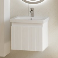 Тумба с раковиной Vigo Finlay 50 подвесная, 1 ящик, матовая белая