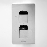 Термостатический смеситель встраиваемый Wasserkraft Alme 1544 Termo С ВНУТРЕННЕЙ ЧАСТЬЮ, для ванны с душем