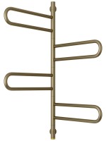 Полотенцесушитель электрический Сунержа Парео 4.0 32-0823-0978 100x50 см, скрытое подключение, золотой шелк, E-образный