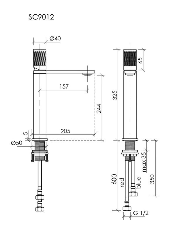 Смеситель для раковины Sancos Nexus SC9012BN брашированный никель