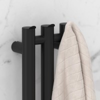 Полотенцесушитель электрический Сунержа Терция 4.0 31-0883-1506 150x15 см, подключение справа, скрытое подключение справа, матовый черный, I-образный