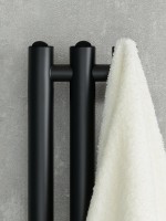 Полотенцесушитель электрический Сунержа Терция 4.0 31-0883-1506 150x15 см, подключение справа, скрытое подключение справа, матовый черный, I-образный