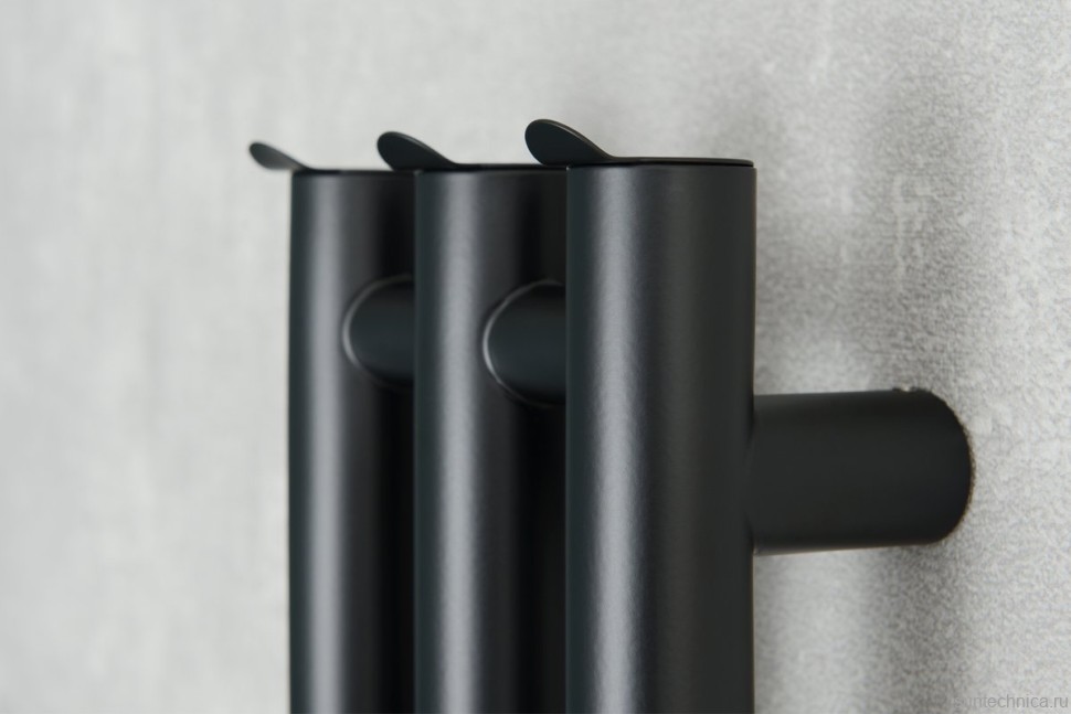 Полотенцесушитель электрический Сунержа Терция 4.0 31-0883-1506 150x15 см, подключение справа, скрытое подключение справа, матовый черный, I-образный