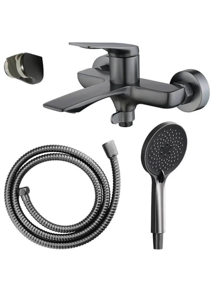 Смеситель для ванны с душем AZARIO Lursy AZ-K3049GR серый графит