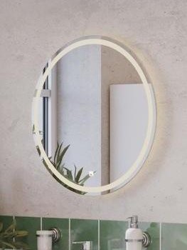 Зеркало круглое Dreja Luno 60x60 белое