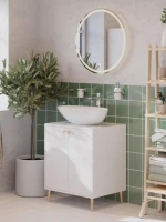 Зеркало круглое Dreja Luno 60x60 белое Зеркало круглое Dreja Luno 60x60 белое