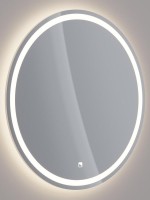 Зеркало круглое Dreja Luno 60x60 белое